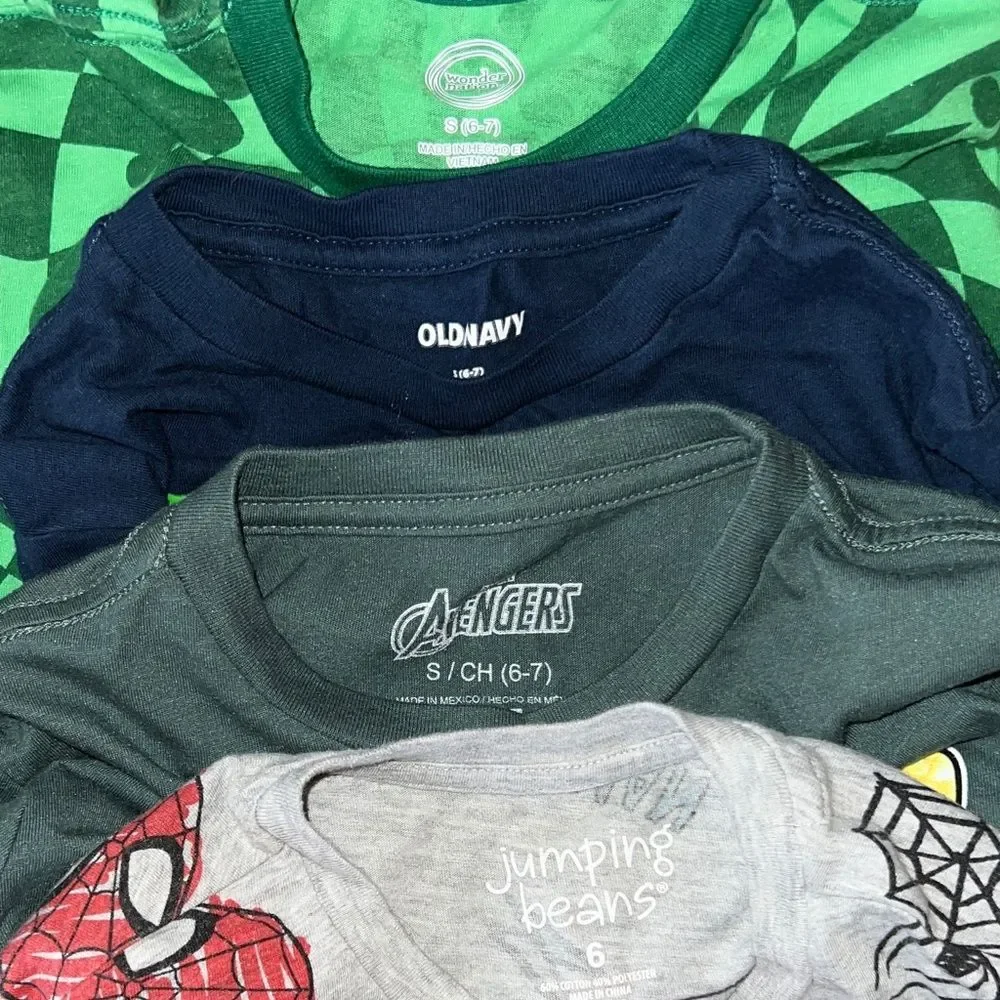 Old Navy Kids Short Sleeve Tees - Green, Blue, Gray